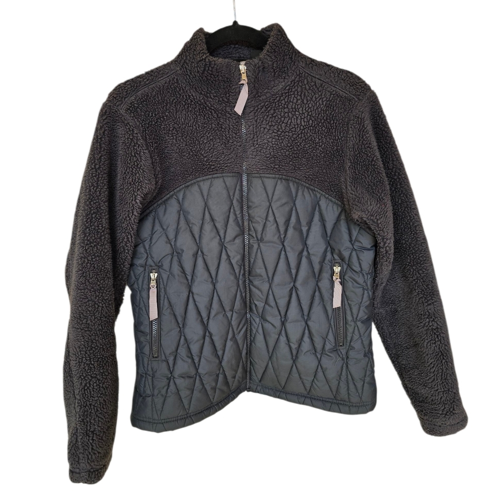 Vintage Patagonia Women's Bernese Mountain Fleece Quilted Jacket Sz Med 27440